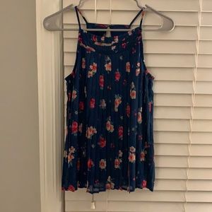 Abercrombie kids flowered tank top